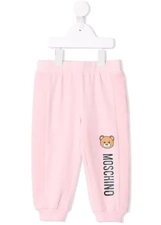 Moschino Kids спортивные брюки с логотипом