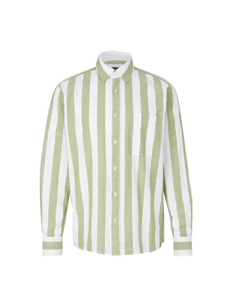 Рубашка на пуговицах стандартного кроя STRELLSON Clei, зеленый/белый