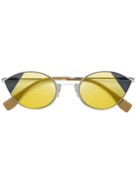 Fendi Eyewear затемненные солнцезащитные очки в оправе 'кошачий глаз'
