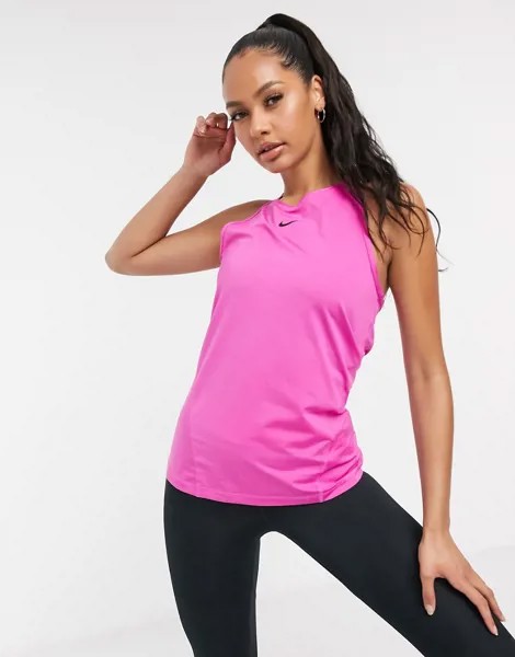 Розовая майка Nike Pro Training-Розовый