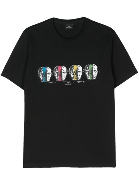 PS Paul Smith футболка из органического хлопка с логотипом, черный