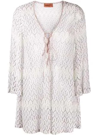 Missoni Mare полупрозрачная блузка с вышивкой