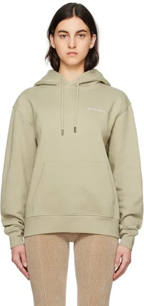Худи цвета хаки 'Le Sweatshirt Brodé' Jacquemus