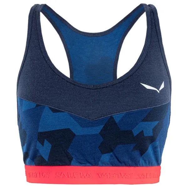 Спортивный бюстгальтер Salewa Women's Cristallo Warm AMR Sport Top, цвет Navy Blazer