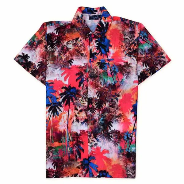 Рубашка Happy Bay Pink tides hawaiian, разноцветный
