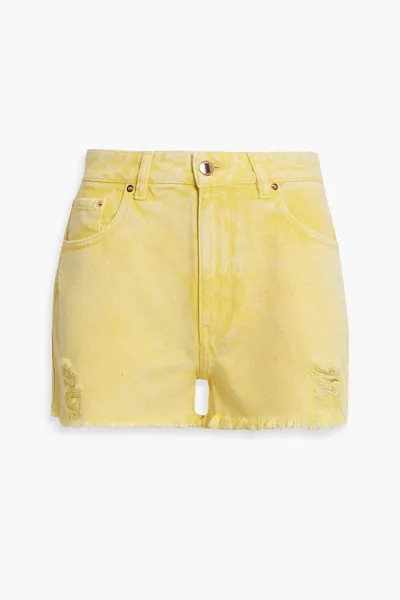 Джинсовые шорты Suzi с потертостями RETROFÊTE, желтый