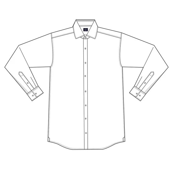 Рубашка Hackett GMT Dye Delave, белый