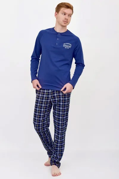 Пижама мужская LikaDress 18-1846 синяя 50 RU