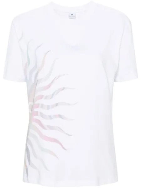 PS Paul Smith футболка с принтом Swirl Sun, белый