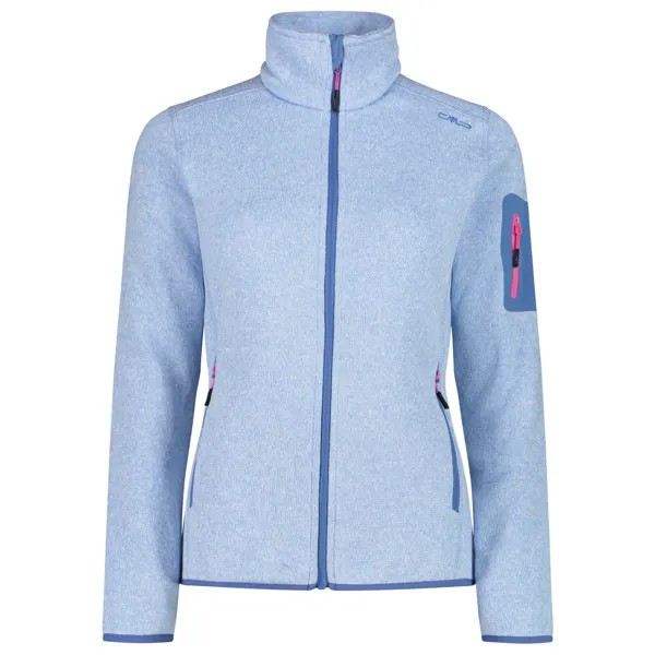 Флисовая жилетка Cmp Women's Jacquard Knitted, цвет Sky/Bianco