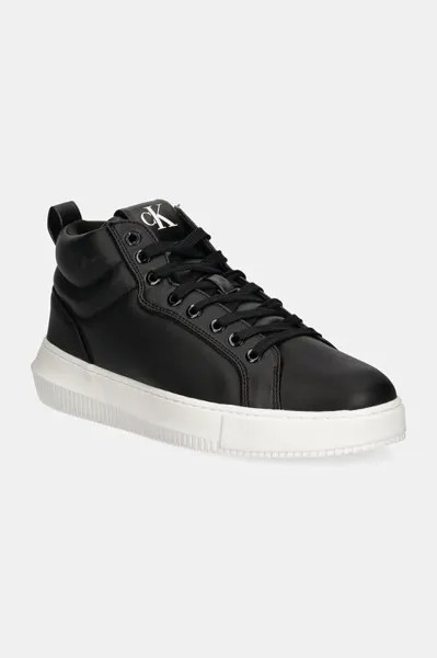 Кожаные кроссовки CHUNKY CUPSOLE CLEAN HIGH Calvin Klein Jeans, черный