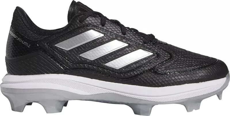 Женские бутсы для софтбола Adidas adizero PureHustle 3 из ТПУ, черный