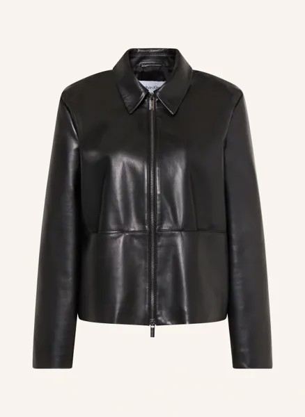 Кожаная куртка Calvin Klein, черный