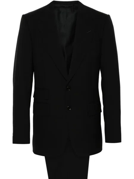 TOM FORD шерстяной костюм с однобортным пиджаком, черный