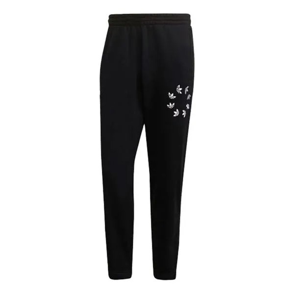 Спортивные штаны adidas originals Logo Printing Loose Sports Bundle Feet Pants Black, мультиколор