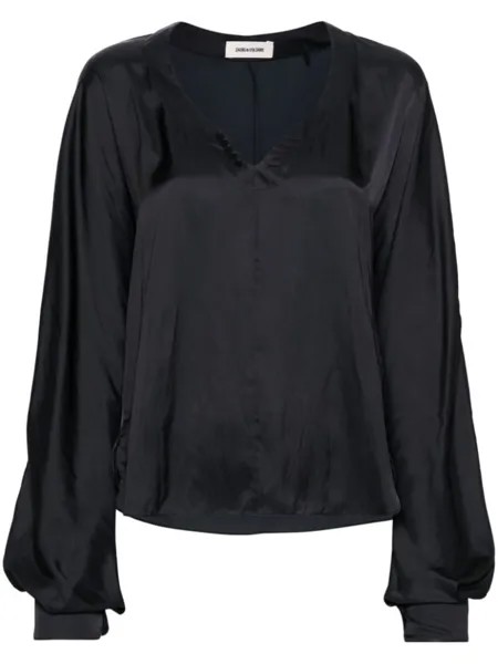 Zadig&Voltaire атласная блузка Tonastir, черный