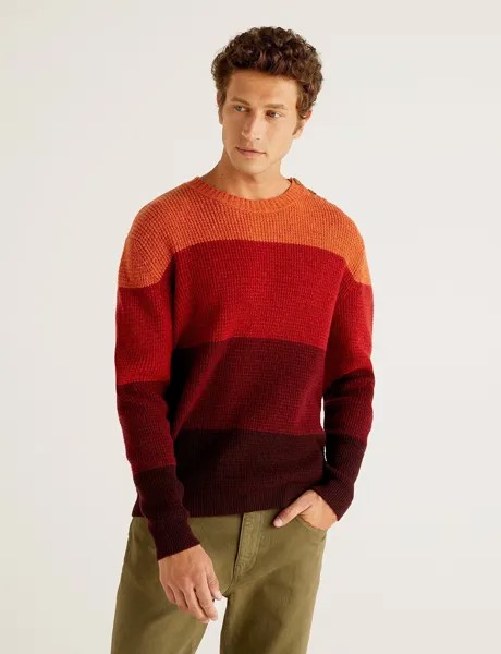 Джемпер мужской United Colors of Benetton 21A_107MK1O95 разноцветный L