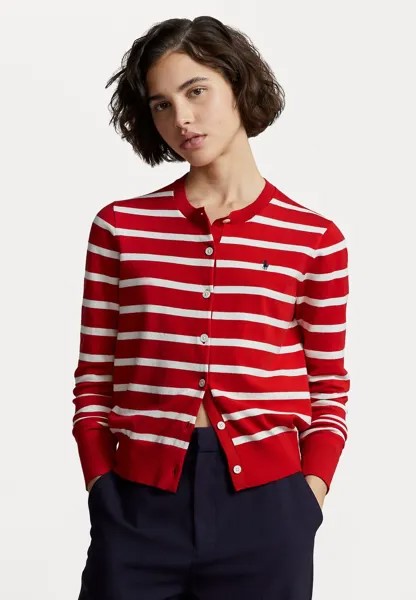 Кардиган Long Sleeve Cardigan Polo Ralph Lauren, цвет red/white
