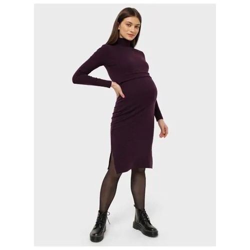 Платье I love mum Анисия слива для беременных и кормящих (42)