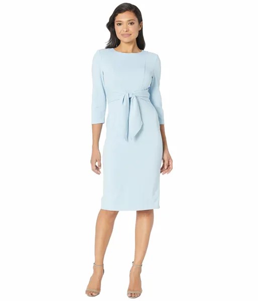 Платье Adrianna Papell, Knit Crepe Tie Waist Sheath Dress