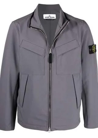 Stone Island спортивная куртка с нашивкой-логотипом