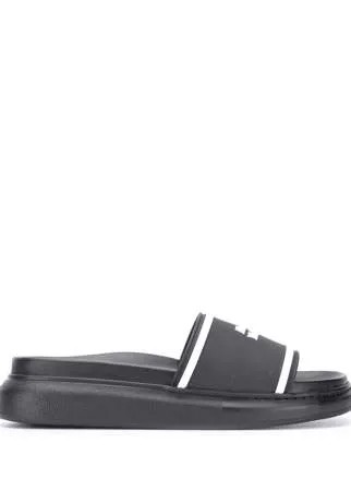 Alexander McQueen шлепанцы Oversized Hybrid Signature