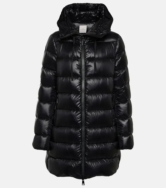 Suyen стеганое пуховое пальто MONCLER, черный