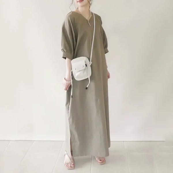 Женское прямое платье на шнуровке, длинное белое платье-макси в Корейском стиле, модель сезона осень 2021 года, японская мода