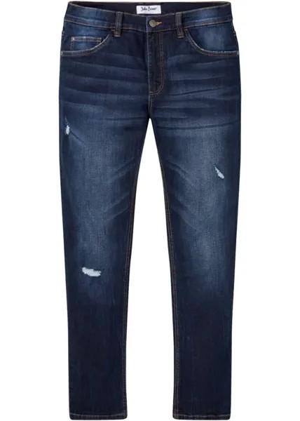 Прямые узкие джинсы стрейч John Baner Jeanswear, синий