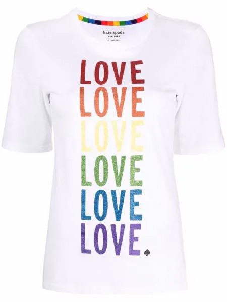 Kate Spade футболка с принтом Love