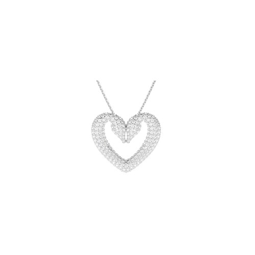 Колье SWAROVSKI, кристаллы Swarovski, длина 42 см, серебряный