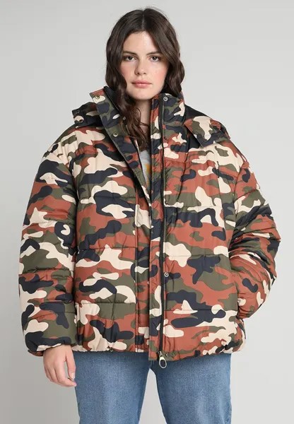 Пуховик  Urban Classics Curvy, хаки