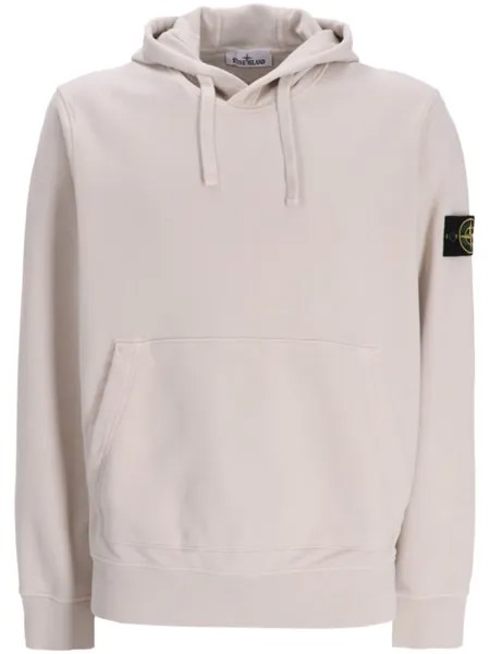 Stone Island худи с аппликацией Compass, нейтральный цвет