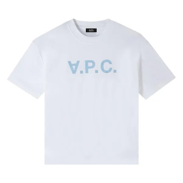 Футболка A.P.C. Oversize Grand T-Shirt, цвет White/Blue
