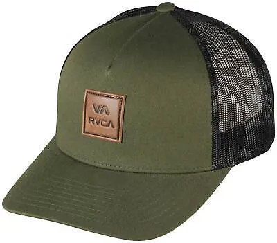 RVCA VA Кепка дальнобойщика с изогнутыми полями — оливковая — новинка