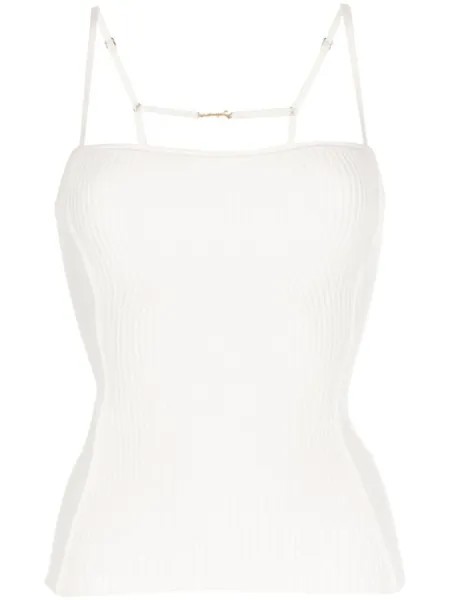Jacquemus топ Sierra в рубчик, нейтральный цвет