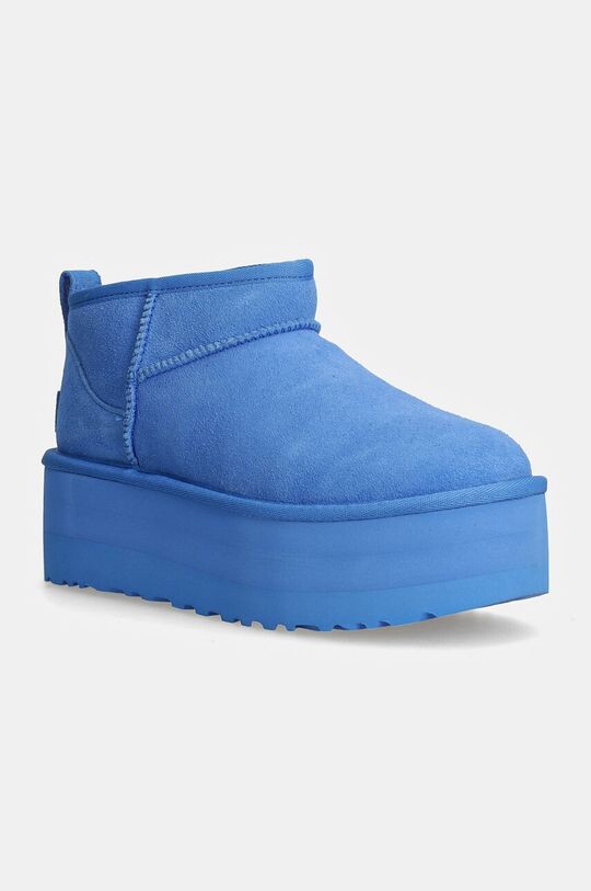 Классические замшевые зимние ботинки на платформе Ultra Mini Ugg, синий