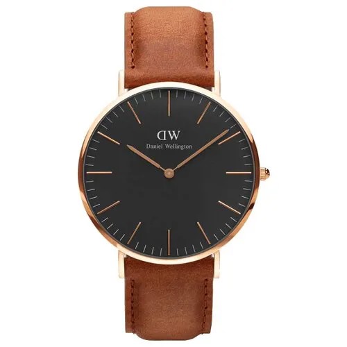 Наручные часы Daniel Wellington Classic Black Durham Gold, коричневый