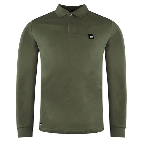 Мужская рубашка поло Weekend Offender с длинным рукавом и воротником wospo518 dark z Weekend Offender, хаки