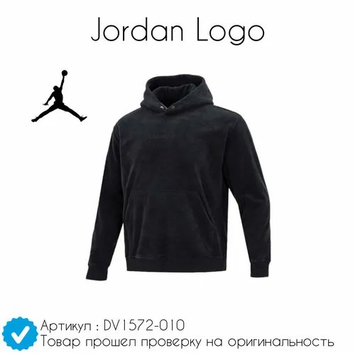 Худи Jordan Jordan Logo, размер XL, серый, черный