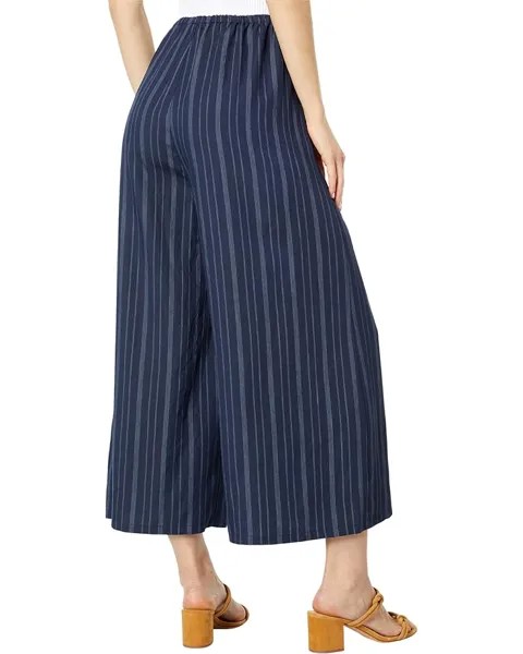 Брюки Vince Fine Variegated Stripe Culottes, цвет Coastal