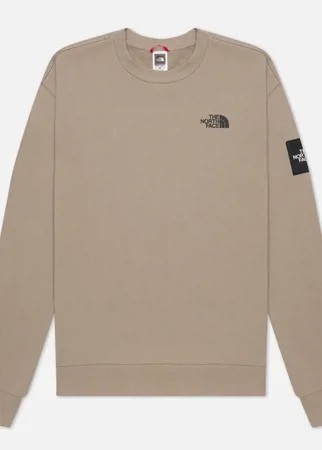Мужская толстовка The North Face Black Box Fleece Crew, цвет бежевый, размер S