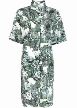Kenzo платье-рубашка с принтом Dreamers