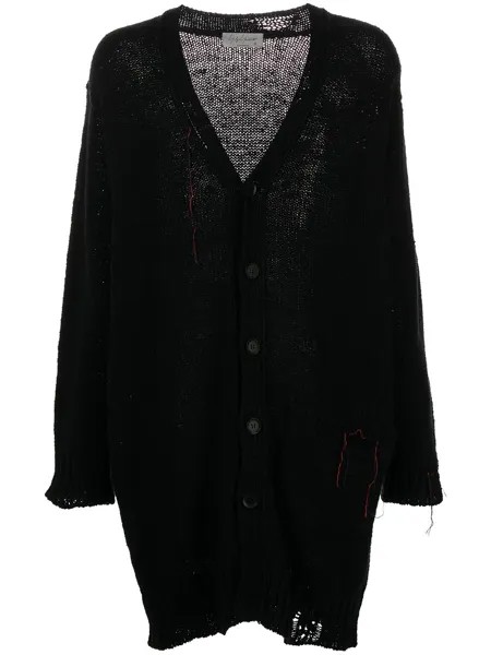 Yohji Yamamoto длинный кардиган на пуговицах