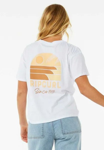 Футболка с принтом LINE UP Rip Curl, цвет white