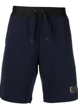 Ea7 Emporio Armani спортивные шорты с кулиской и логотипом