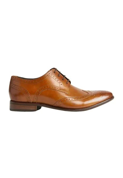 Элегантные туфли на шнуровке Brogues Marks & Spencer, цвет tan