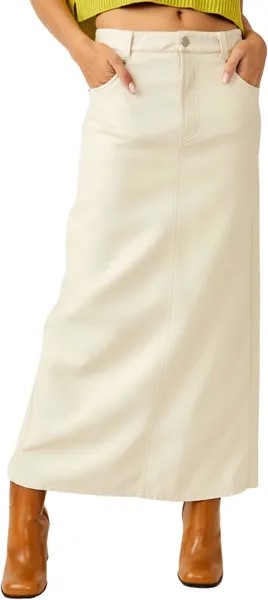 Юбка City Slicker Maxi Free People, цвет Nilla Cream