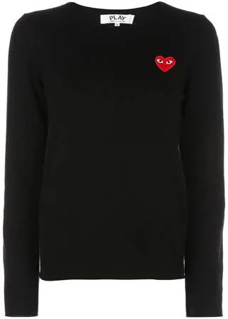 Comme Des Garçons Play пуловер с нашивкой в форме сердца