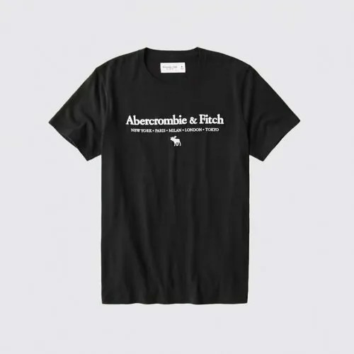 Футболка Abercrombie & Fitch, размер XL, черный